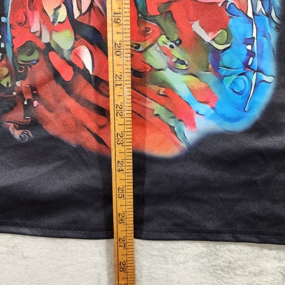 3d colorful hooded cat kitty sweatshirt sz large? Theatrical crazycat lady lover - Picture 10 of 11